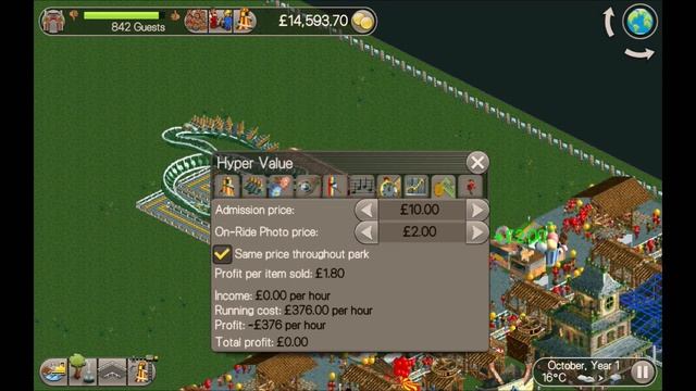 Tutorial - Hyper Value | Hyper Twister | Rollercoaster Tycoon Classic смотреть онлайн