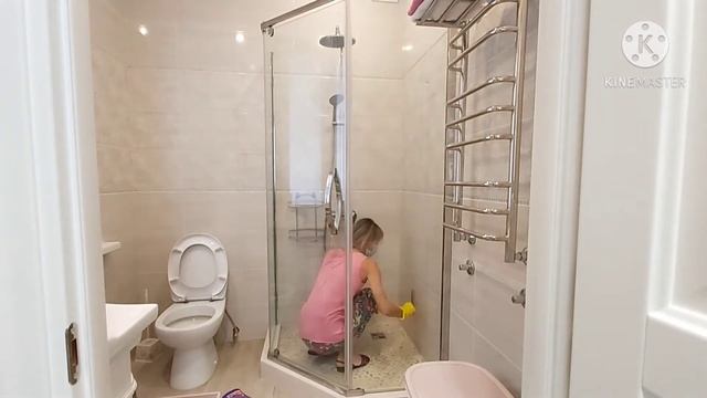 Уборка душевой кабины?/ уборка в санузле? смотреть онлайн
