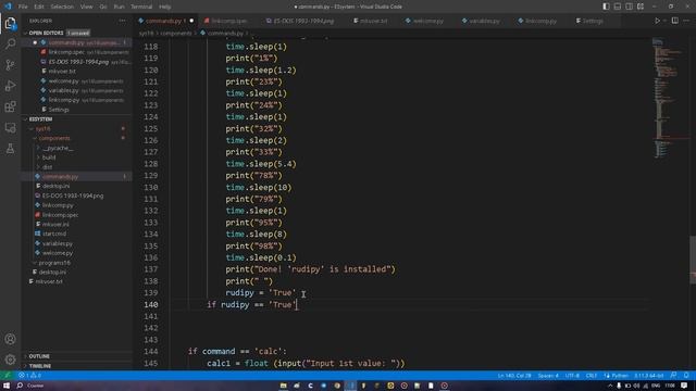 Разработка ES-DOS на Python! Часть 1. Команда 'qip' и её функции смотреть онлайн