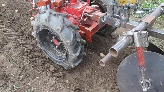 Посадка картошки 2021 с помощью мотоблока Мтз09Н-02. Испытываю дисковые окучники. смотреть онлайн