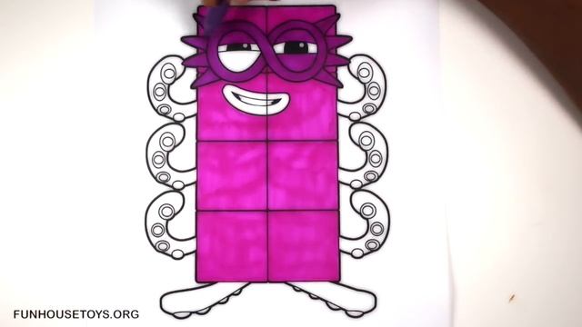 Numberblocks - Learn To Count | Drawing And Coloring 6 - 10 | Alphablocks