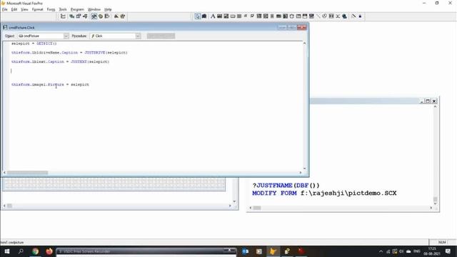 VFP JUSTFNAME | get filename in vfp | justname function in visual foxpro | visual foxpro tutorial смотреть онлайн