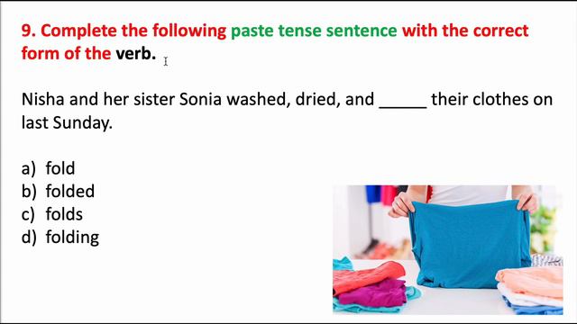 Free Spoken and Written English Skills - Verb Forms in Past, Present & Future Tenses/ Test - 5 смотреть онлайн