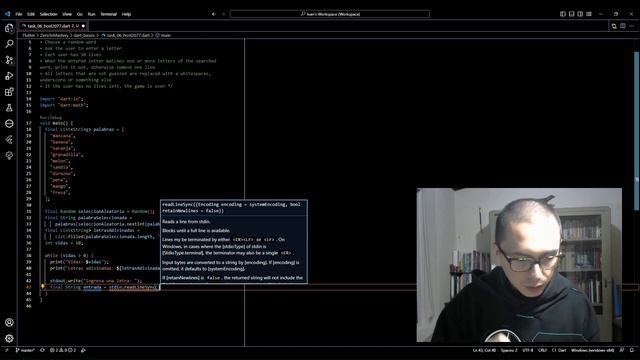 DART | Ahorcado: Random + Bool + Listas смотреть онлайн