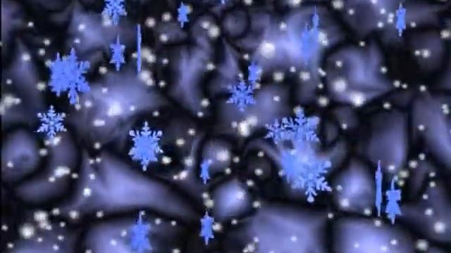 бесплатный футаж Снежинки смотреть онлайн