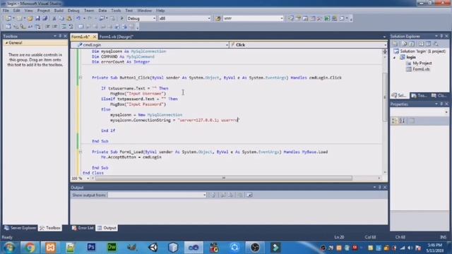 SIMPLE LOGIN AND REGISTRATION FORM IN VB.NET USING MYSQL PART 1 смотреть онлайн