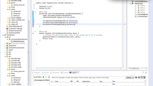 Converter (Centigrade to Fahrenheit) | Android Application | Java | SSCoding смотреть онлайн