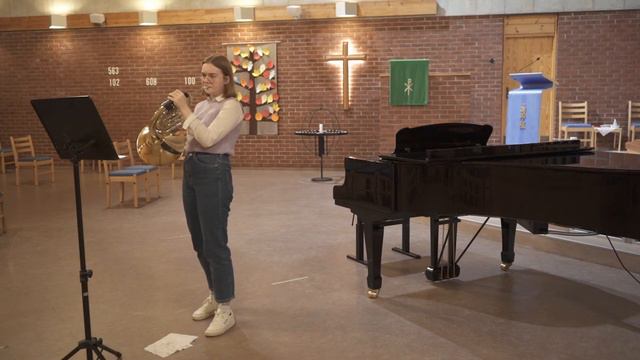 Leah Brudeseth Furu // UMM nasjonalt mars 2021 // Sonate no.1 for horn // V. Bujanovsky смотреть онлайн