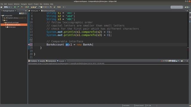Comparable interface - Basic Java Fast (32) смотреть онлайн