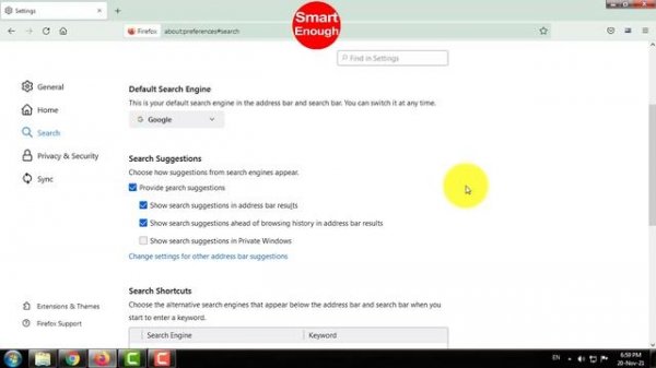 How to disable search suggestion from address bar on Mozilla Firefox? // Smart Enough