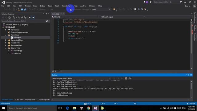 Install Qt in Visual Studio 2015 смотреть онлайн