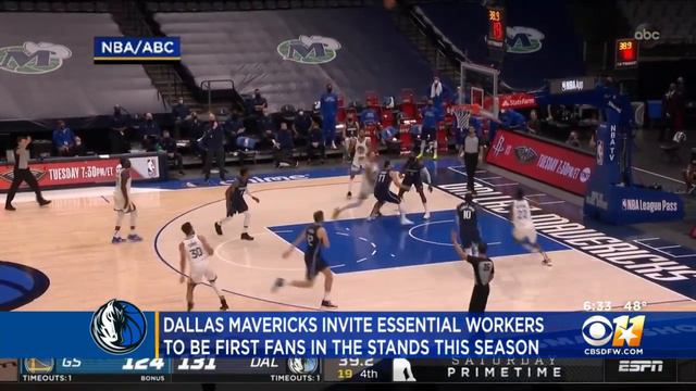 Essential Workers Will Be In Stands For Dallas Mavericks Home Games смотреть онлайн