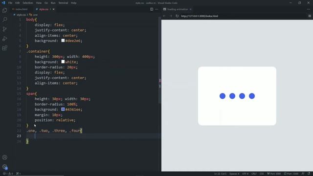 Four Dots Loading Animation CSS || Html &css ? смотреть онлайн