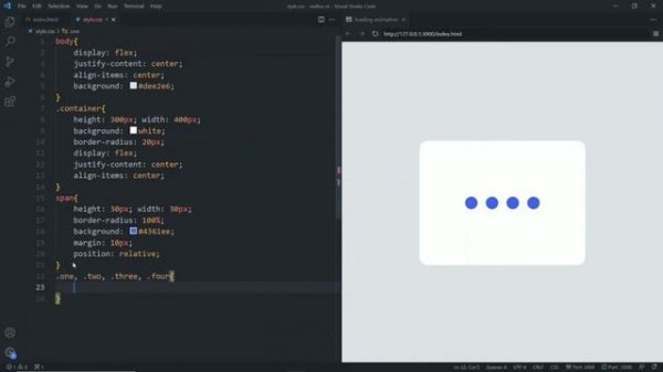 Four Dots Loading Animation CSS || Html &css ?