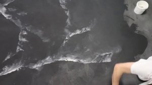 Микроцемент CONTINUO. Нанесение под мрамор.