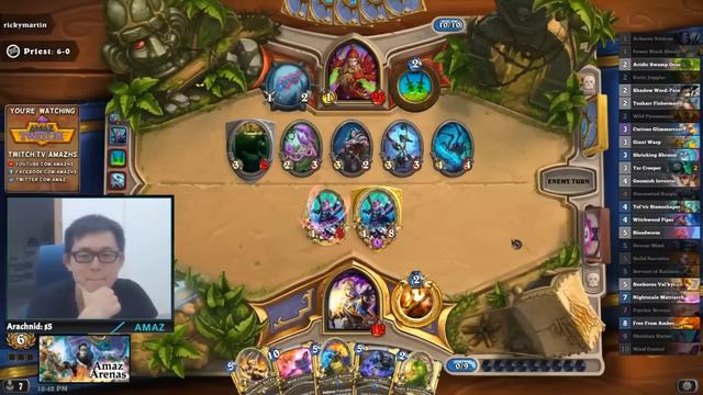Hearthstone Arena - The Longest Amaz Arena Run. Poggers Win! смотреть онлайн