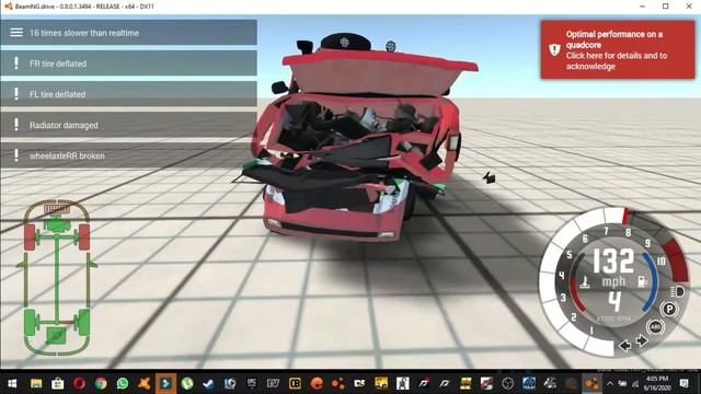 Head on Collision | Car Crashes | BeamNG Drive | Modern Hacks смотреть онлайн