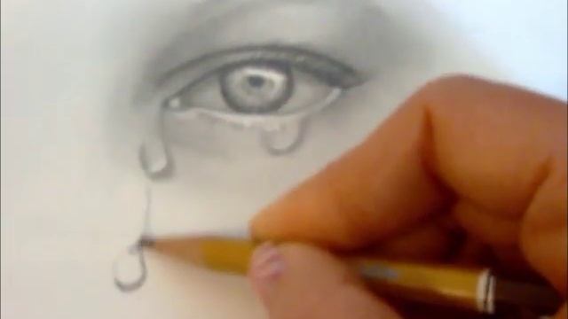 Come Disegnare Le Lacrime. How To Draw Tears. как рисовать слезы