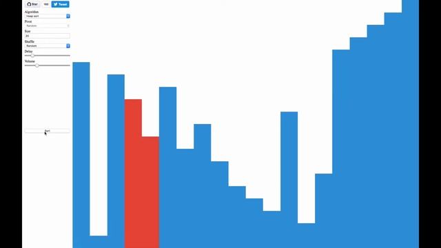 Tone of Sorting - Heap Sort Visualisation (20 elements) смотреть онлайн