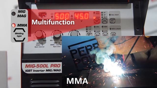 MIG-500L PRO Gas/Gasless MIG MAG INVERTER WELDING MACHINE | PERFECT POWER смотреть онлайн