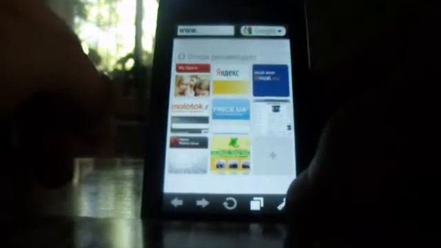 Обзар Opera Mini на телефоне Samsung S 5230. смотреть онлайн