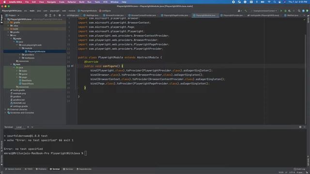 Playwright with Java using Guice смотреть онлайн