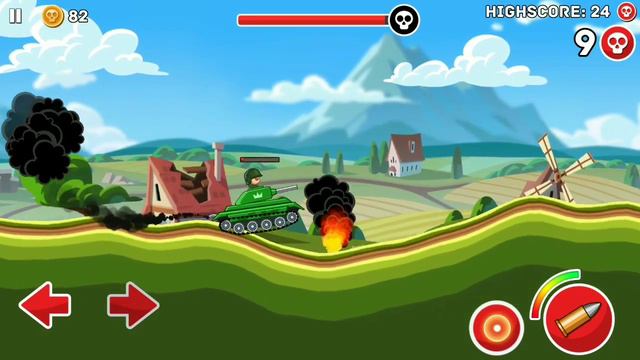 Hills of Steel- First Tank Challenge For Classic | Free Android Gameplay...#3 смотреть онлайн