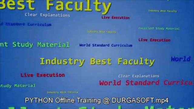 PYTHON Offline Training @ DURGASOFT смотреть онлайн