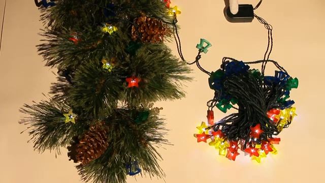 LD 42 32 Гирлянда светодиодная Звезды, Колокольчики Mister Christmas зеленый; цветной смотреть онлайн