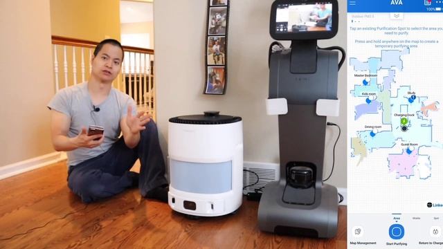 Ecovacs Atmobot AVA - World's First Air Purifier that MOVES!!! смотреть онлайн