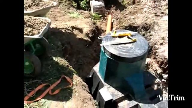 Септик, монтаж на участке Танк Термит смотреть онлайн