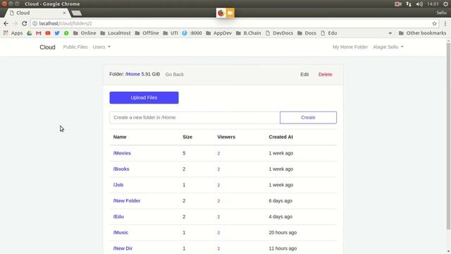 Localhost Cloud Web App Storing and Sharing Files Home смотреть онлайн