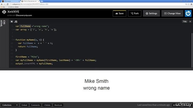 10. JavaScript global vs local variables смотреть онлайн