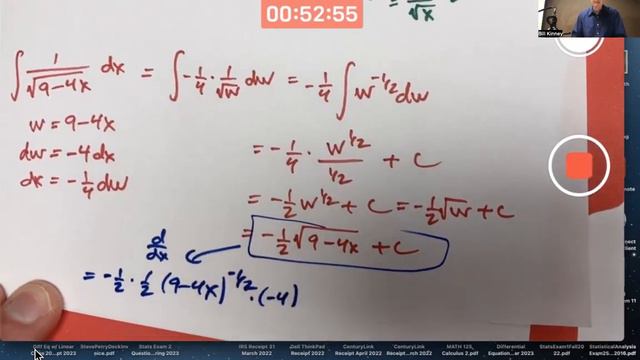 Calculus 2, Lec 3B: Integration by Substitution Examples смотреть онлайн