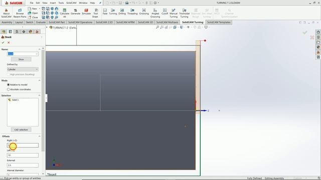 Rough turning in solidcam смотреть онлайн