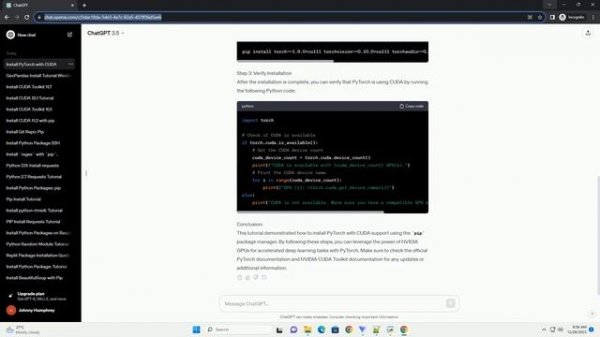 pip install cuda torch