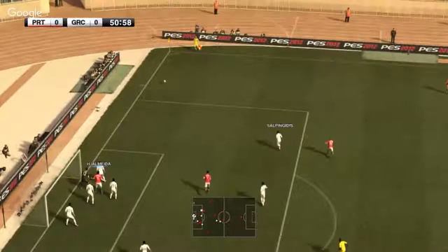 Pro Evolution Soccer 2012 Евро Кубок Игра 2 Групповой Этап Греция - Португалия смотреть онлайн