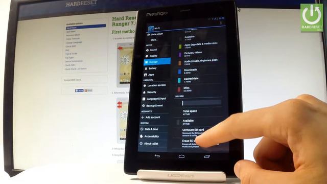 How to Erase SD Card in PRESTIGIO MultiPad Ranger - Format SD Card смотреть онлайн