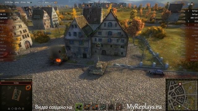 WOT: Руинберг - E-50 Ausf.M - 3 фрага смотреть онлайн