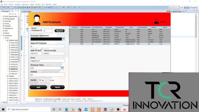 Employee management system (Java + SQL Batch ) || TCR INNOVATION смотреть онлайн