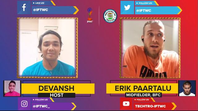 Erik Paartalu reveals how Sunil Chhetri convinced him to stay at Bengaluru FC !! смотреть онлайн