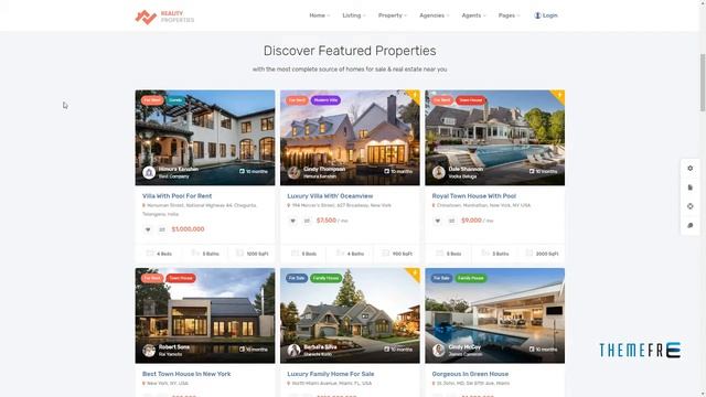 Reality Real Estate WordPress Theme Damon Cavan смотреть онлайн