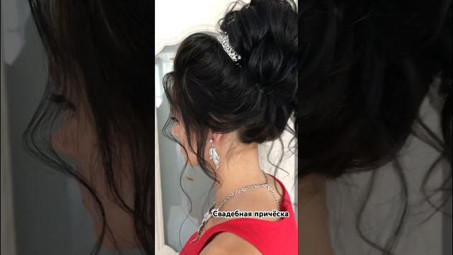 А Вы видели невесту с красной фатой? Прическа для невесты. Свадебная причёска. Hairstyles смотреть онлайн