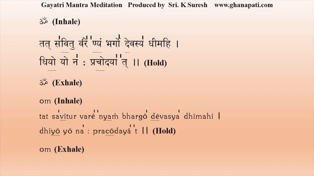 Gayatri Mantra Meditation & Pranayama Technique | 60 Minutes | Sri K. Suresh