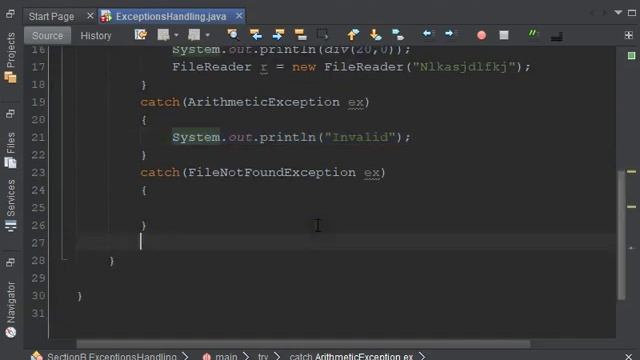 Exception Handling and Throw etc in java смотреть онлайн
