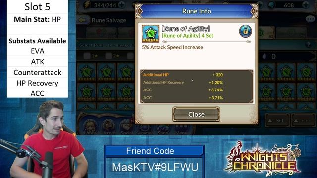 Rune Substats Guide! What to Salvage / Keep!! Best In Slot Runes!!! [Knights Chronicle] смотреть онлайн