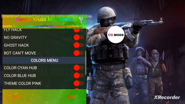 Sfg2 Mod Menu:2 Mods.   By CG MODS & Gamer Kruzo (Link Here)