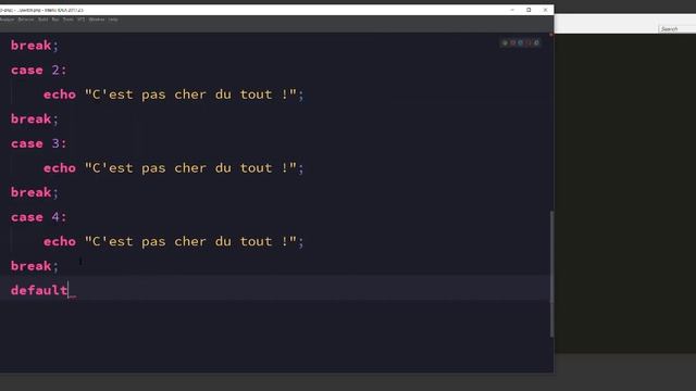 #13 LES CONDITIONS SWITCH EN PHP смотреть онлайн