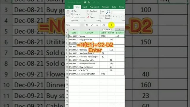 Learn excel in tamil How to maintain accounts ledger in excel #excelintamil #exceltips #excel смотреть онлайн