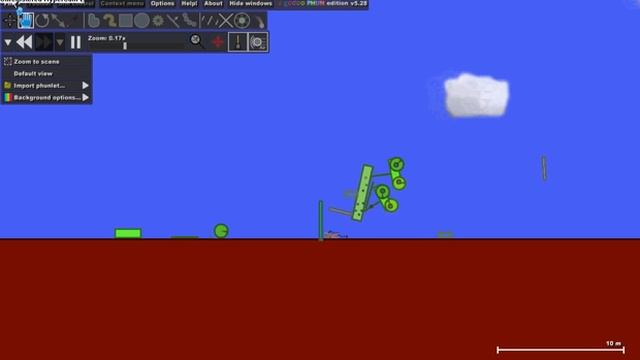 funny phun car bomb using phun 2D physics sandbox смотреть онлайн